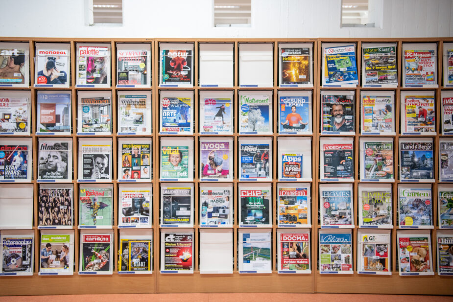 Medien in der Zentralbibliothek am 20.12.2019. in Gelsenkirchen. Foto: Stadt Gelsenkirchen/ Caroline Seidel
